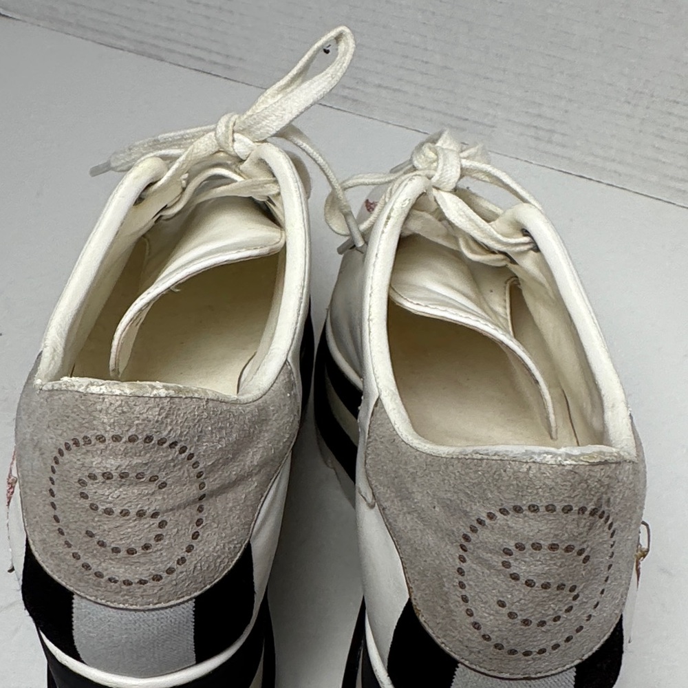 STELLA MCCARTNEY Women's Elyse Faux Leather Glitter Star Platform Sneaker‎ 37 - Picture 14 of 16